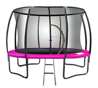 10ft Trampoline with Basketball Hoop Set - Pink