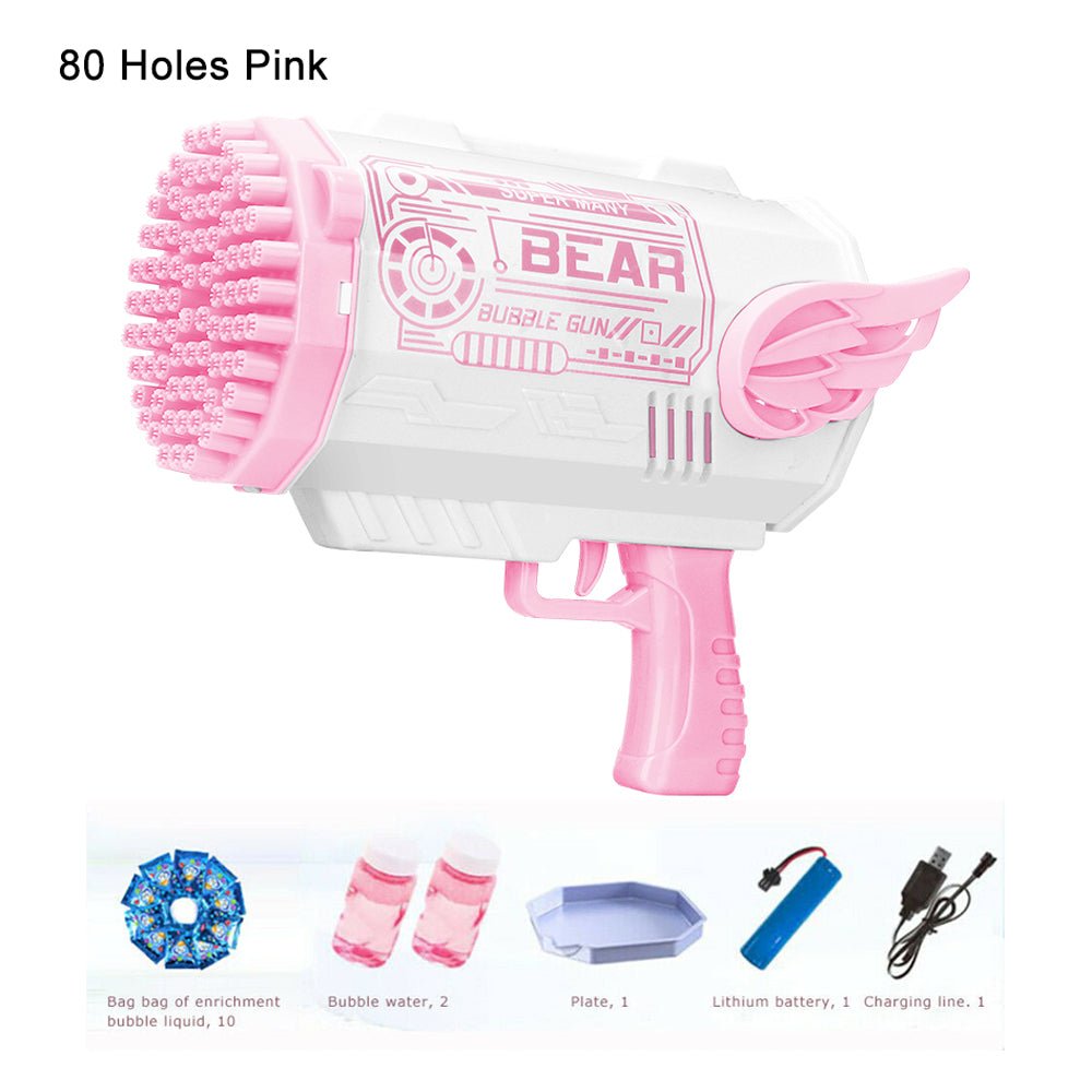 Electric Bubble Gun Machine Pink