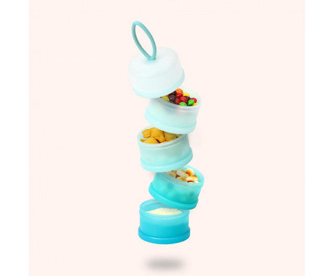 Baby Formula Milk Powder Snack Stackable 4 Layers Dispenser Container Infant Toddler