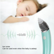 Baby Nasal Aspirator Electric Safe Hygienic Nose Cleaner Snot Sucker For baby (Green) - SM Everyday Living