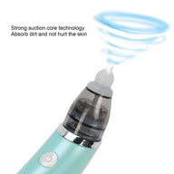 Baby Nasal Aspirator Electric Safe Hygienic Nose Cleaner Snot Sucker For baby (Green) - SM Everyday Living