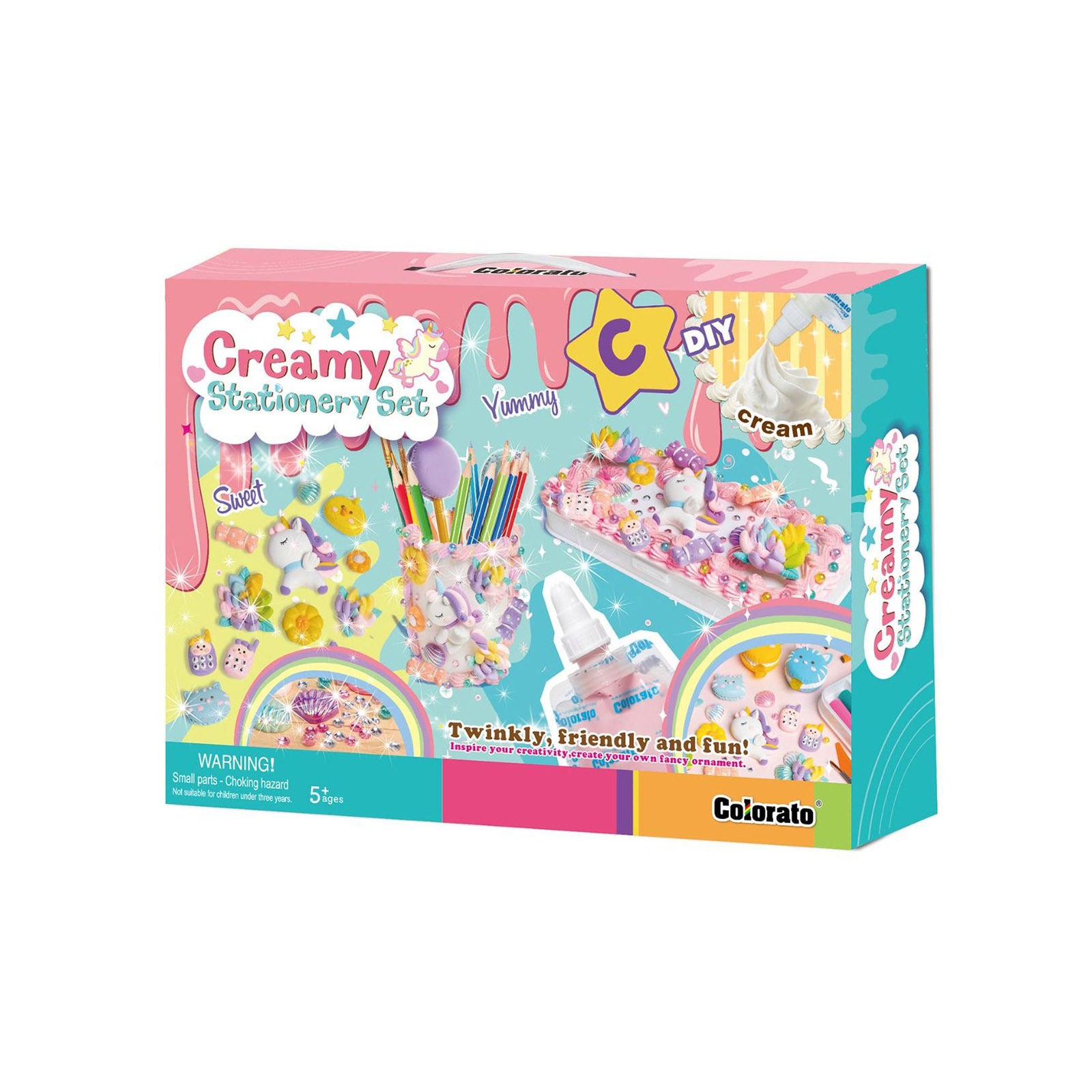 Colorato Creamy Stationery Set - Super Clay and Charms DIY Craft Kit