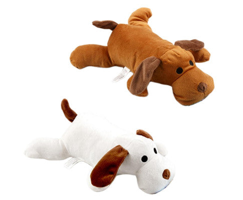 2 x Pet Puppy Dog Toy Play Animal Plush Toy Soft Dog w Squeak 30cm Toy