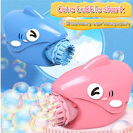 15-Hole Bubble Gun Shark Bubble Machine Automatic Children's Hand-Held Outdoor Toys - SM Everyday Living