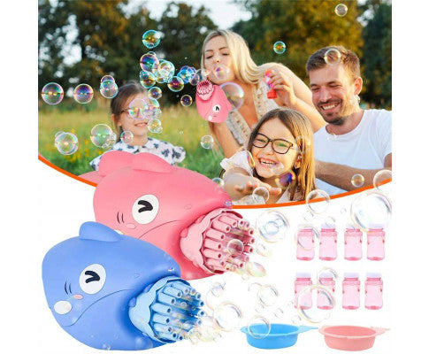 15-Hole Bubble Gun Shark Bubble Machine Automatic Children's Hand-Held Outdoor Toys