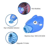 15-Hole Bubble Gun Shark Bubble Machine Automatic Children's Hand-Held Outdoor Toys - SM Everyday Living