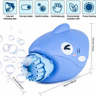 15-Hole Bubble Gun Shark Bubble Machine Automatic Children's Hand-Held Outdoor Toys - SM Everyday Living