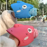 15-Hole Bubble Gun Shark Bubble Machine Automatic Children's Hand-Held Outdoor Toys - SM Everyday Living