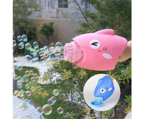 15-Hole Bubble Gun Shark Bubble Machine Automatic Children's Hand-Held Outdoor Toys