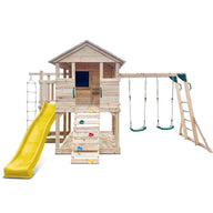 Kids Cubby House with Yellow Slide