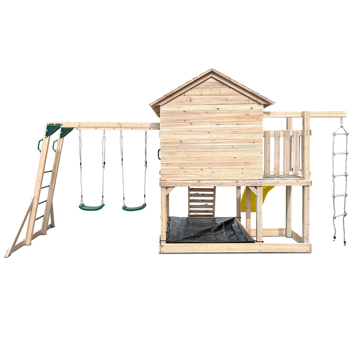 Kids Cubby House with Yellow Slide