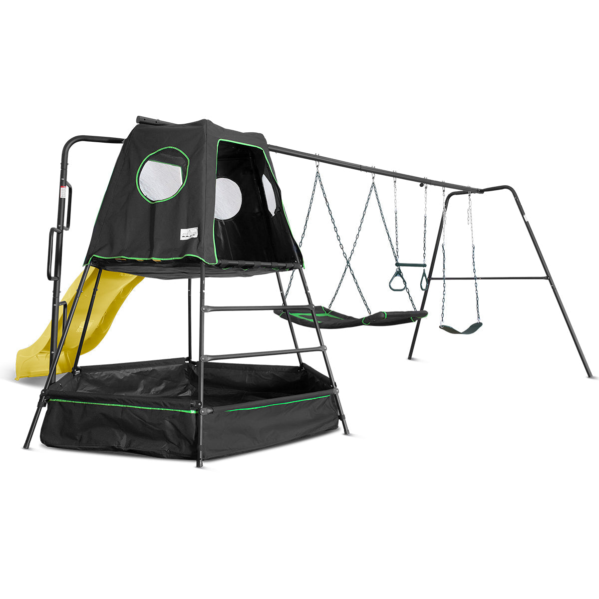 Kids Pallas Play Tower with Metal Swing Set