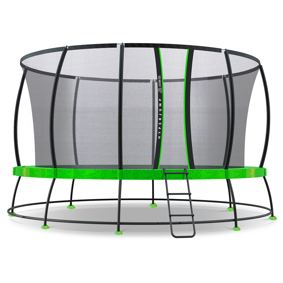 14ft Springless Trampoline - Green