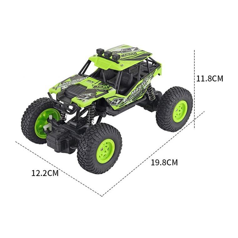 Charging Remote Control Car Toy For Kids - Small Green Off-Road Vehicle