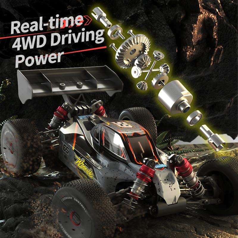 Black Electric 4Wd Alloy Off-Road Rc Car