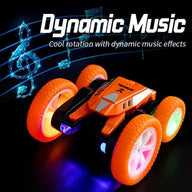 Flower Rc Car With Music - Stunt Street Dance - Orange