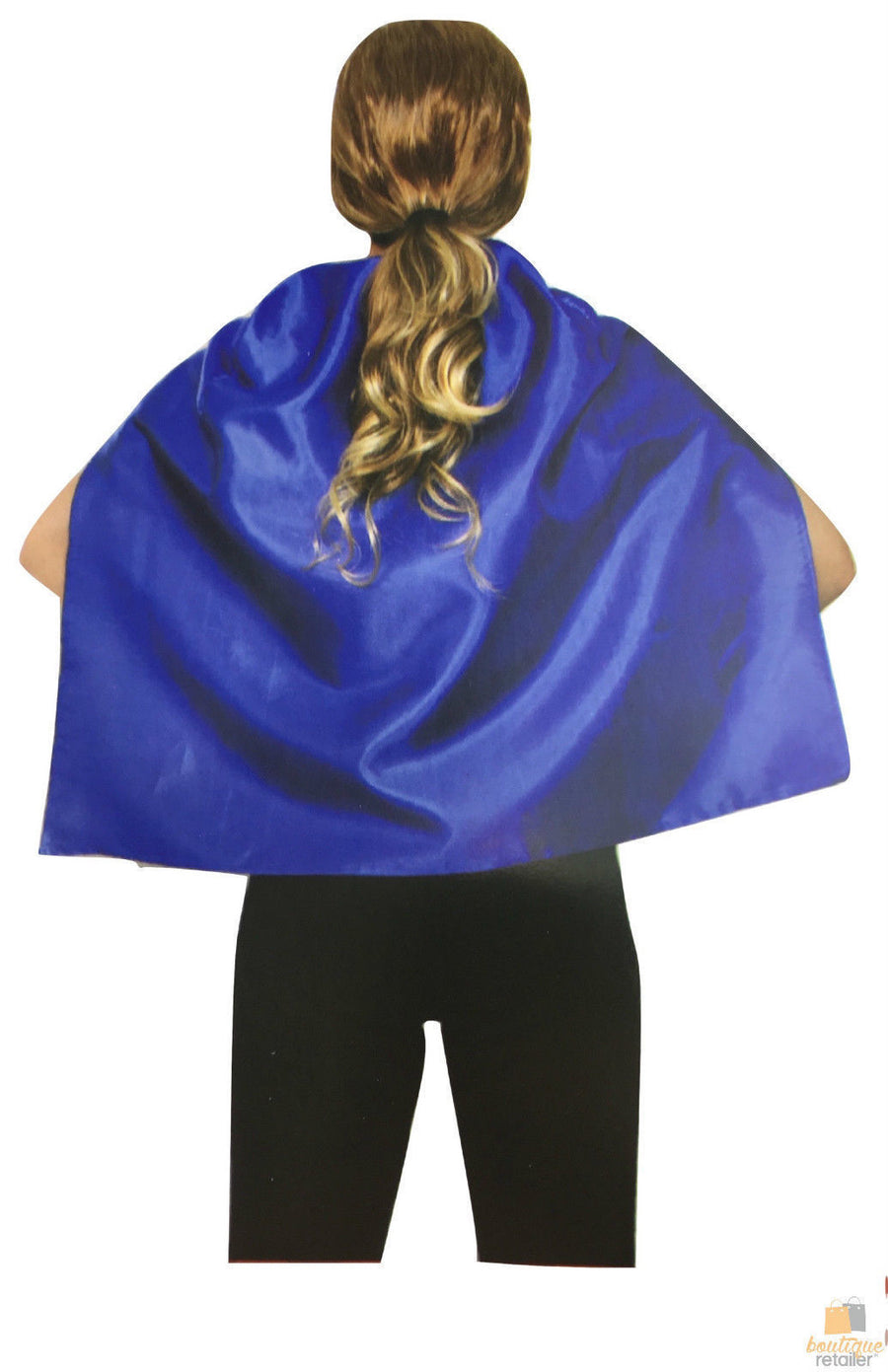 SHORT CAPE Kids Childrens Party Costume Vampire Coat - Blue