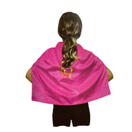 SHORT CAPE Kids Childrens Party Costume Vampire Coat - Hot Pink