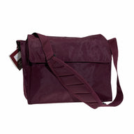 Leuts Tote Library Shoulder Bag School Book Books Carry Storage Messenger - Maroon