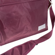 Leuts Tote Library Shoulder Bag School Book Books Carry Storage Messenger - Maroon