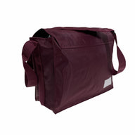 Leuts Tote Library Shoulder Bag School Book Books Carry Storage Messenger - Maroon