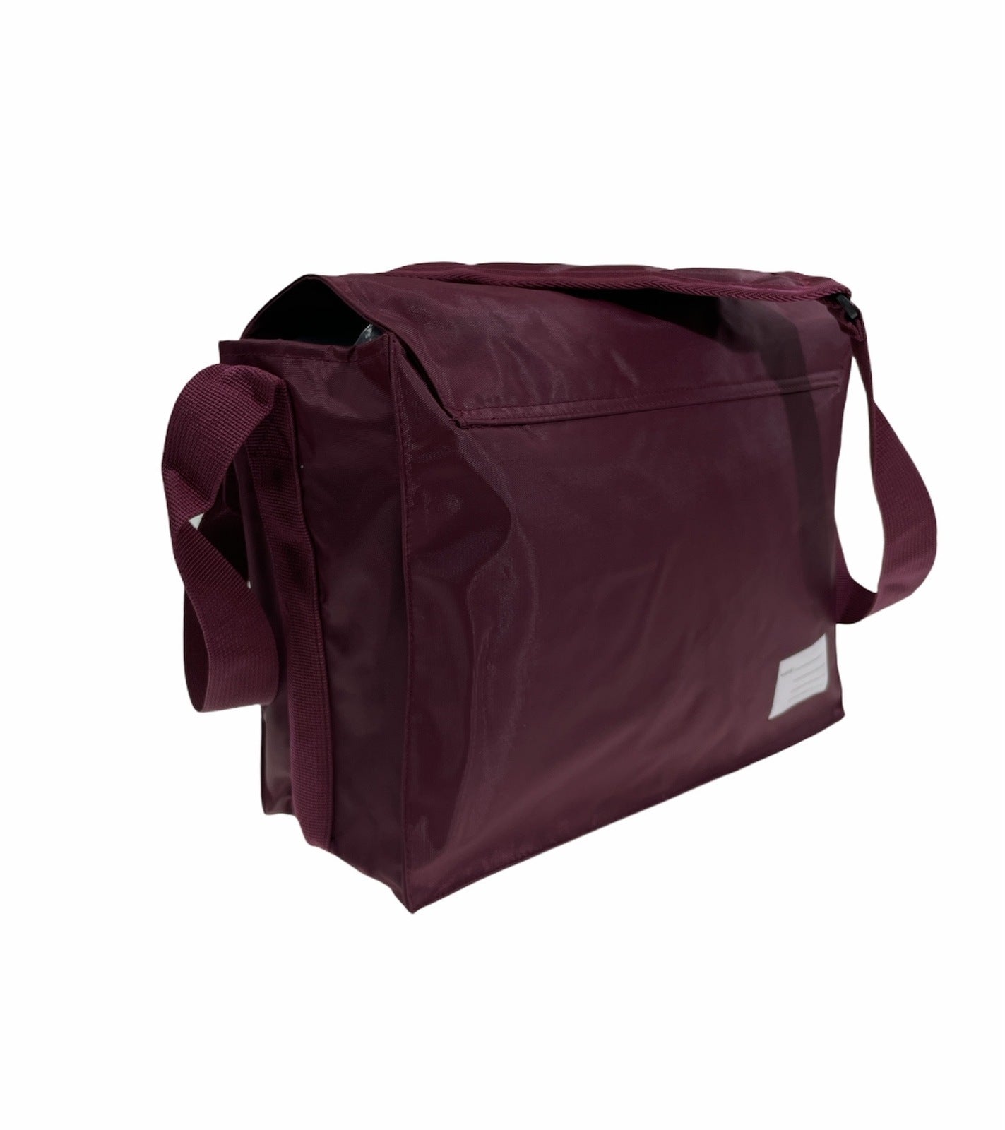 Leuts Tote Library Shoulder Bag School Book Books Carry Storage Messenger - Maroon