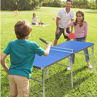 152cm Portable Tennis Table, Folding Ping Pong Table Game Set - SM Everyday Living