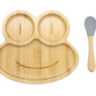 Bamboo Kids Children Baby Plate Set Frog