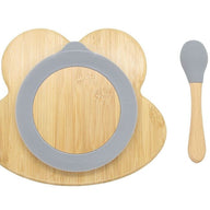 Bamboo Kids Children Baby Plate Set Frog