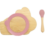 Bamboo Kids Children Baby Plate Set- Rabbit