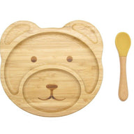 Bamboo Kid Child Baby Plate set - Teddy Bear