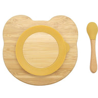 Bamboo Kid Child Baby Plate set - Teddy Bear