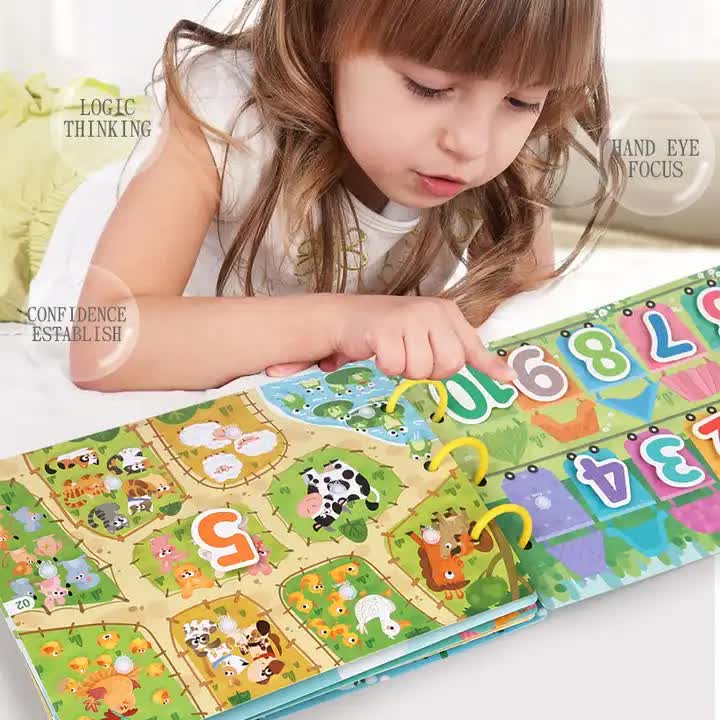 Interactive Busy Book Set - 2-pack of educational activity books