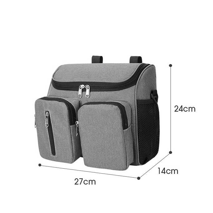 Grey Universal Stroller Organizer Bag