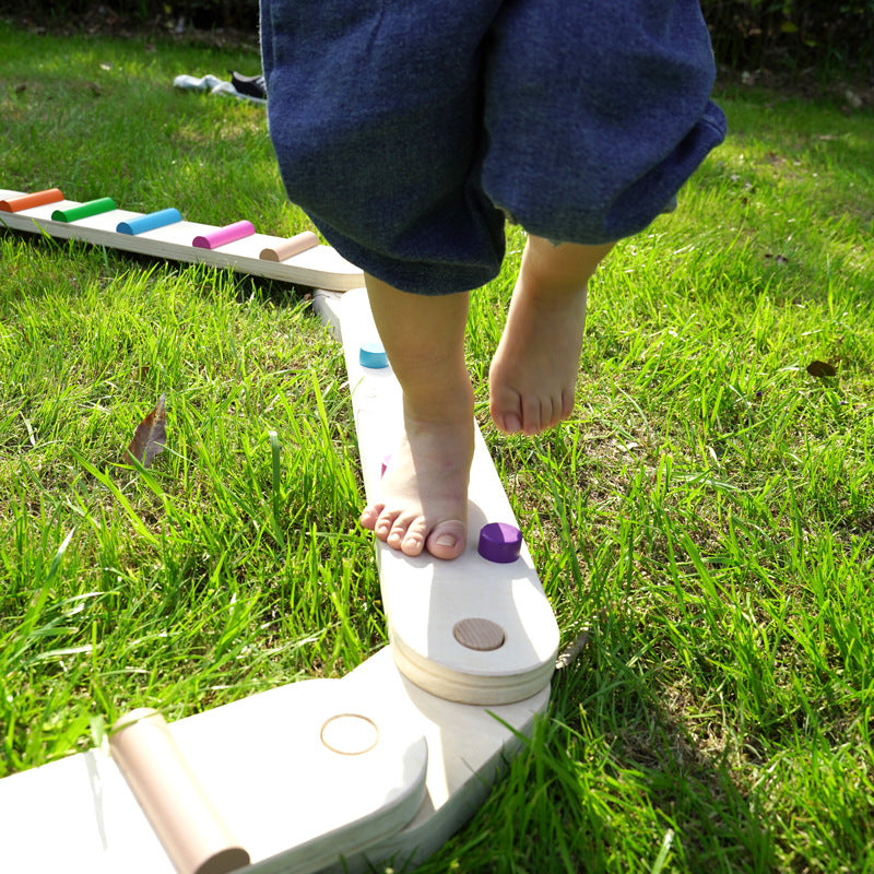 Wooden Sensory Balance Beam Set