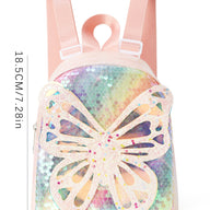 Glitter Butterfly Sequin Backpack - Sparkling Small Backpack for Kids