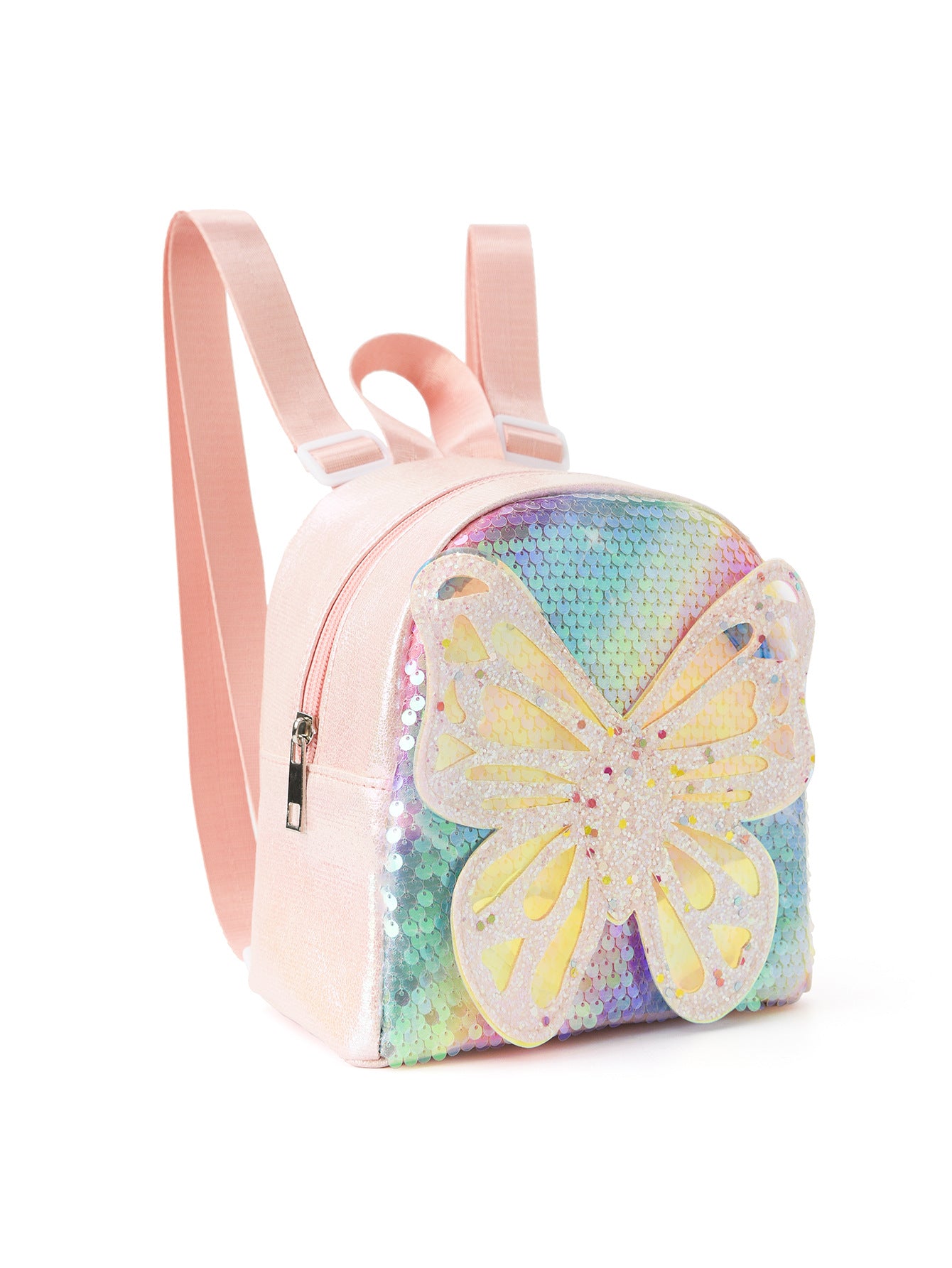 Glitter Butterfly Sequin Backpack - Sparkling Small Backpack for Kids