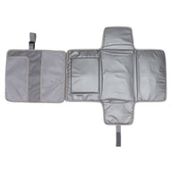 Grey Portable Baby Diaper Changing Pad with Storage Pockets