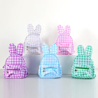 Khaki Kids Bunny Ear Gingham Backpack