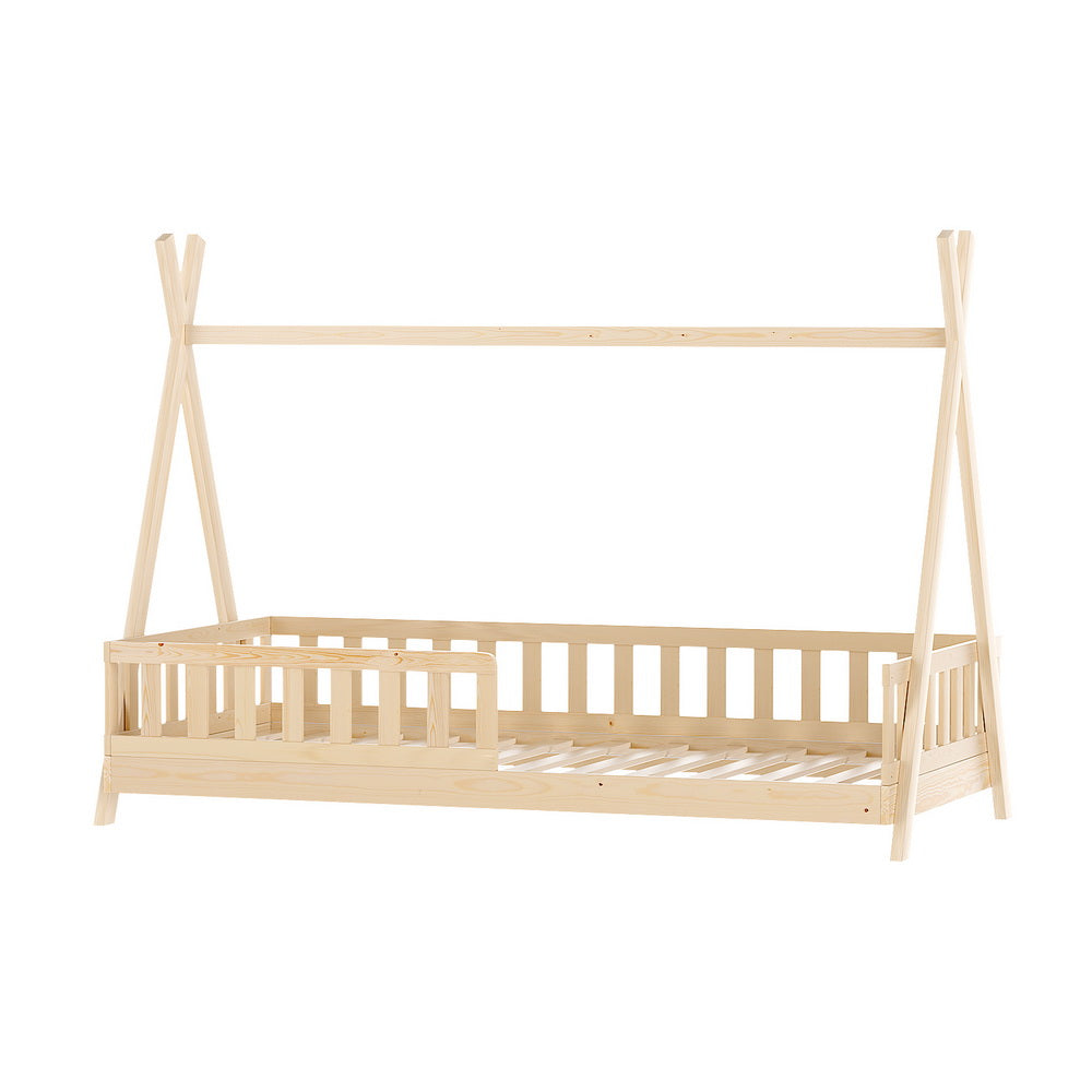 Bed Frame Wooden Kids House Frames Oak PUAH