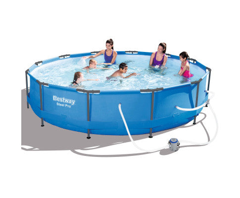 Above Ground Swimming Pool with Filter Pump - SM Everyday Living