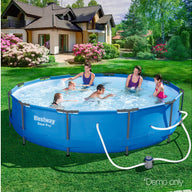 Above Ground Swimming Pool with Filter Pump - SM Everyday Living