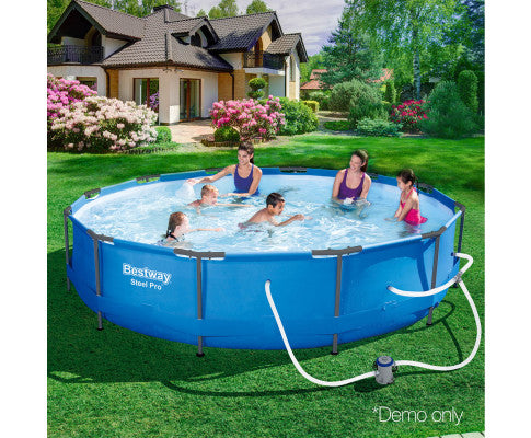 Above Ground Swimming Pool with Filter Pump - SM Everyday Living