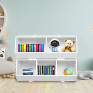 Kids Toy Box Shelf Storage Cabinet Container Children Bookcase Organiser - SM Everyday Living