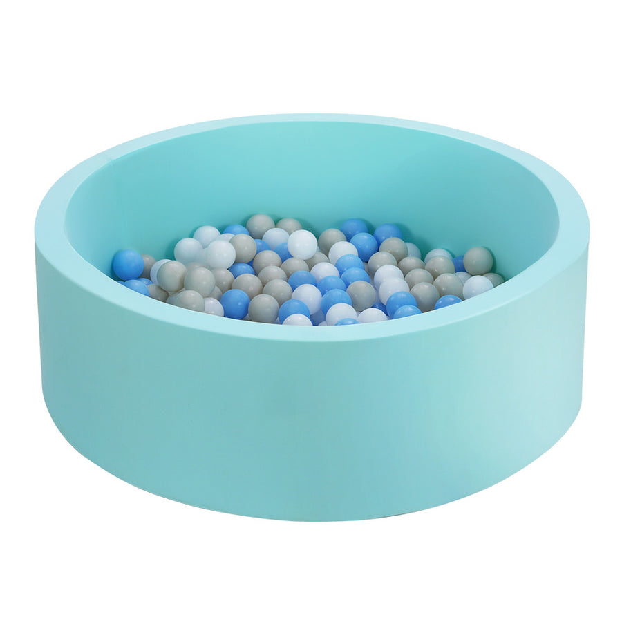 90X30cm Ocean Ball Pit Soft Baby Kids Play Pit + 200PCS Macaron Ocean Balloons Blue