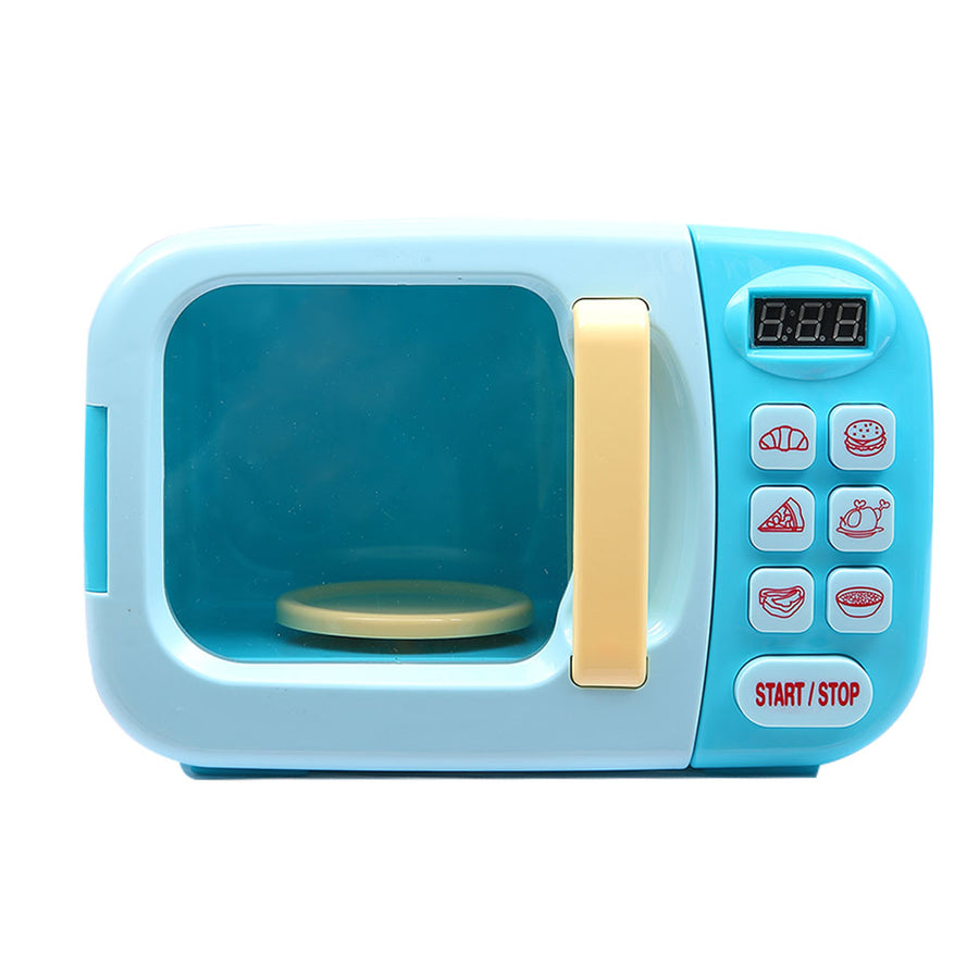 32x Kids Kitchen Play Set Electric Microwave Oven Pretend Play Toys Cooking Blue