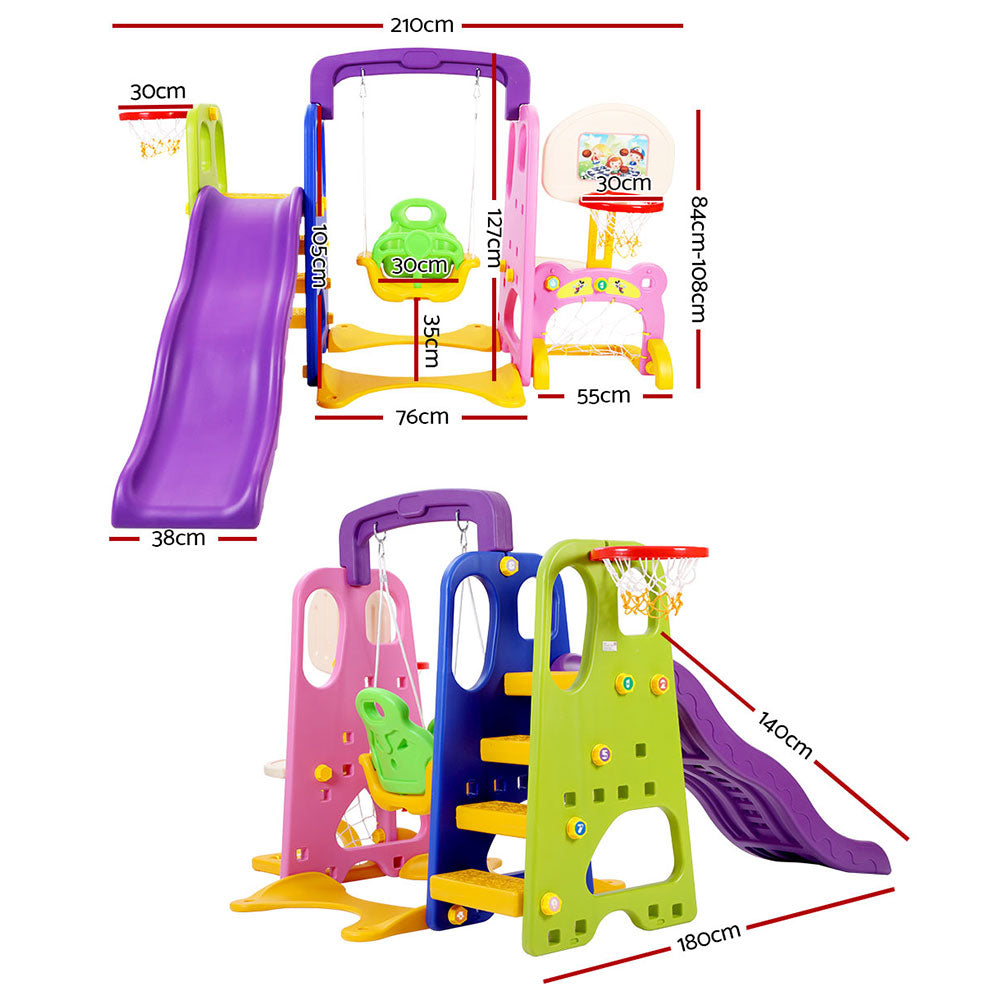 Kids 7-in-1 Slide Swing