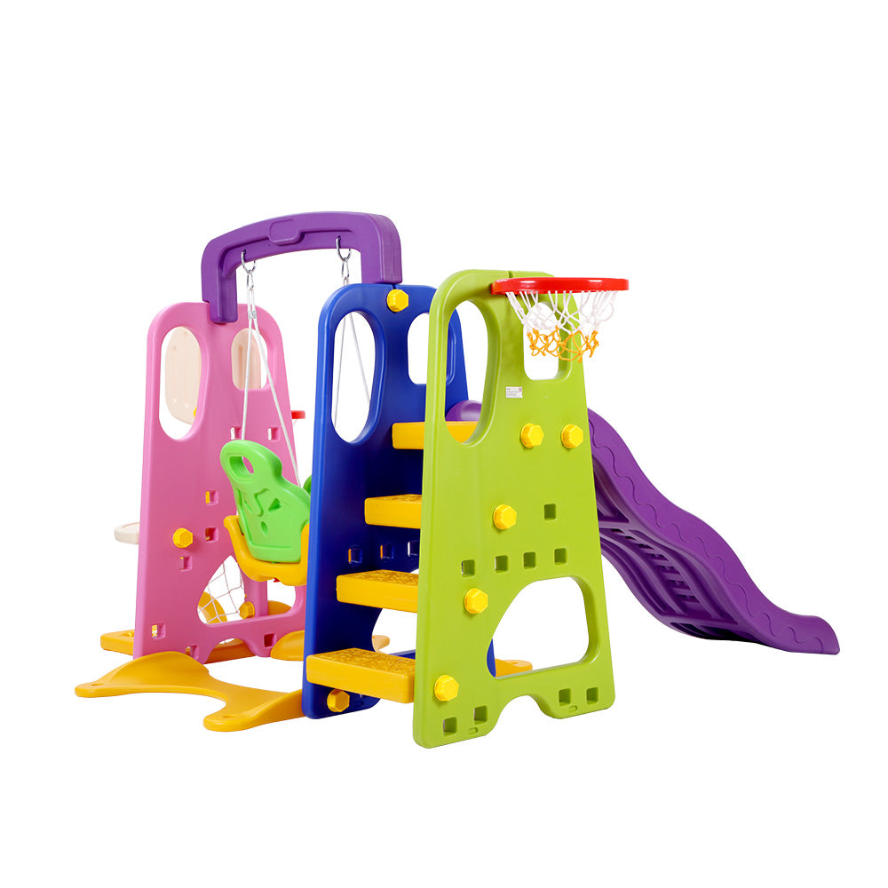 Kids 7-in-1 Slide Swing