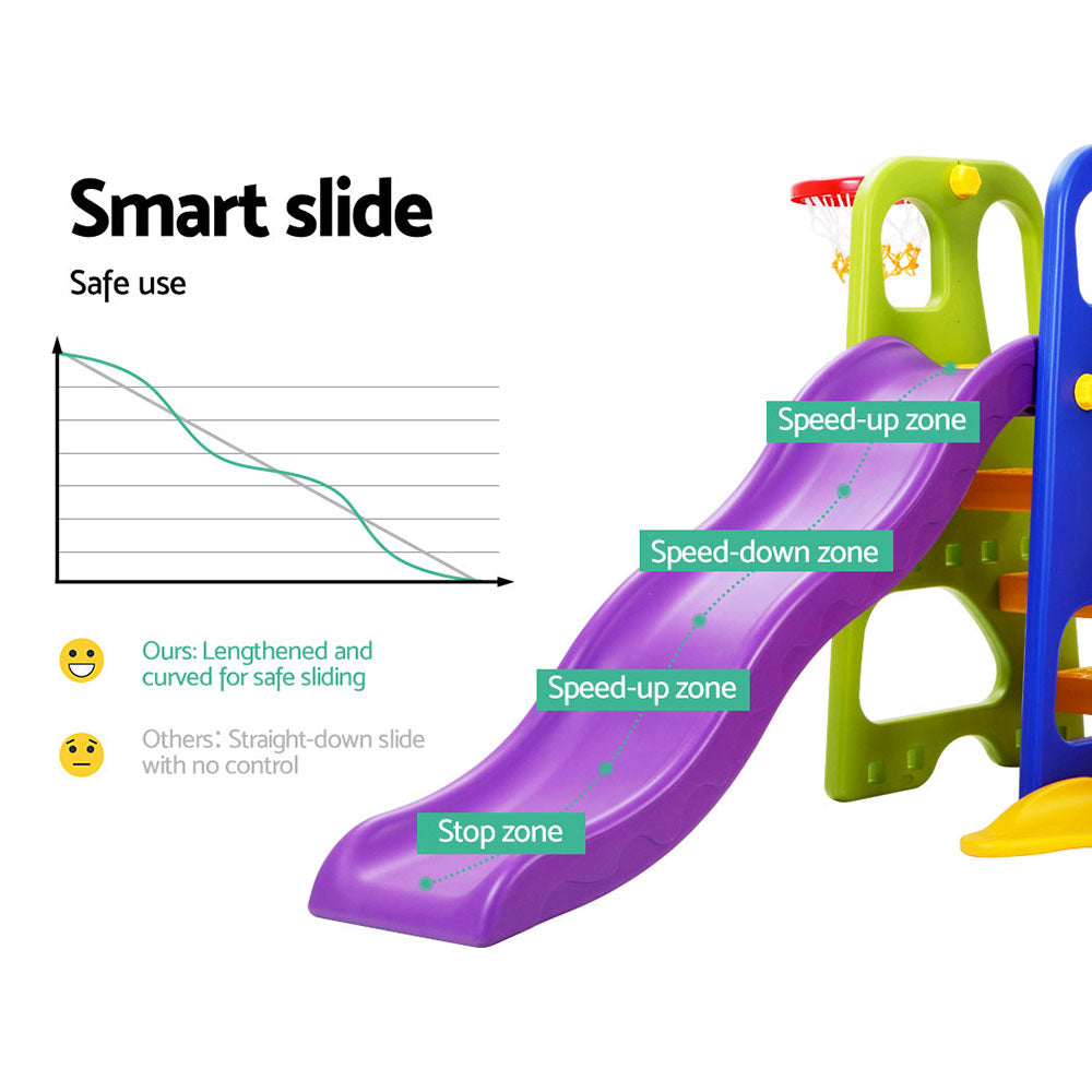 Kids 7-in-1 Slide Swing