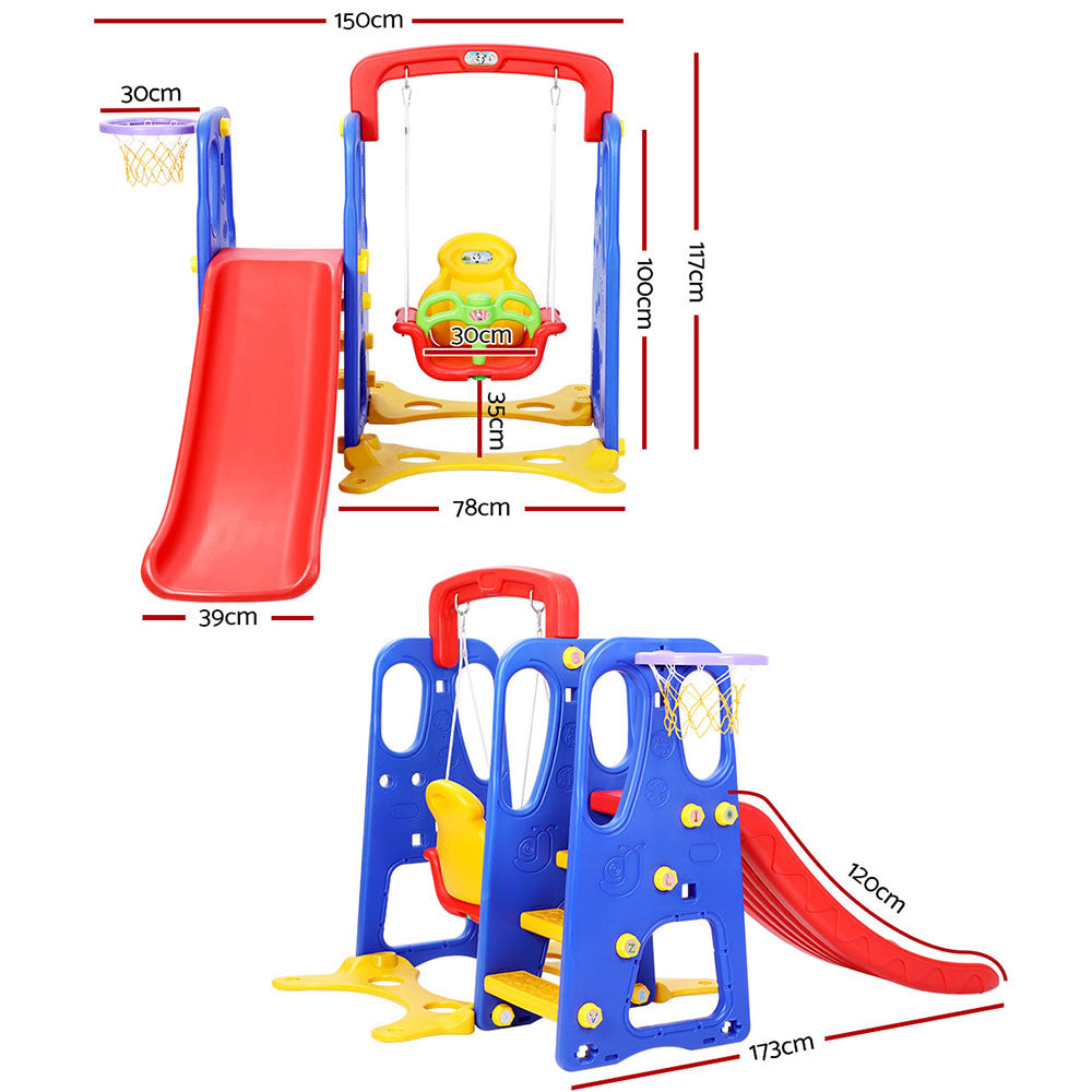 Kids 3-in-1 Slide Swing